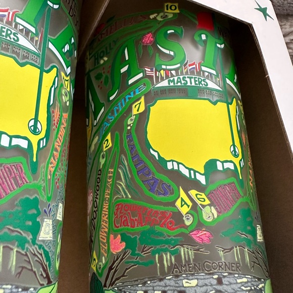 RARE Masters Tournament 15 Ounce Frosted Glasses - Picture 2 of 5